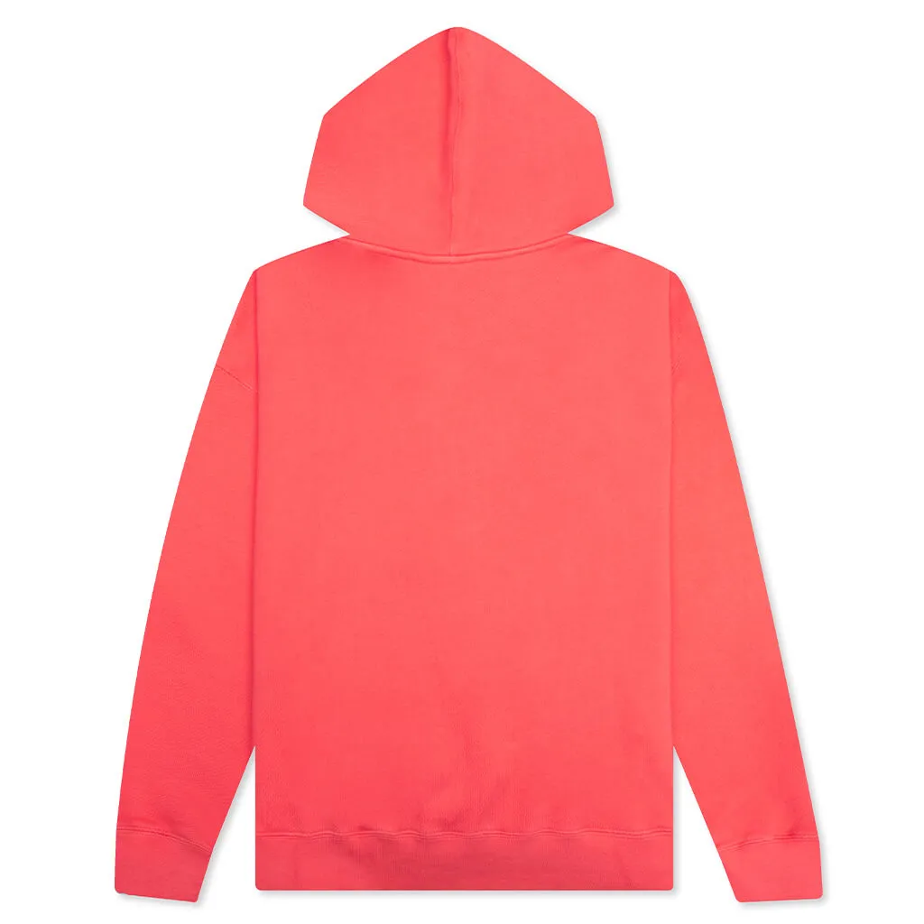 PA Bear Hoodie - Coral/Brown